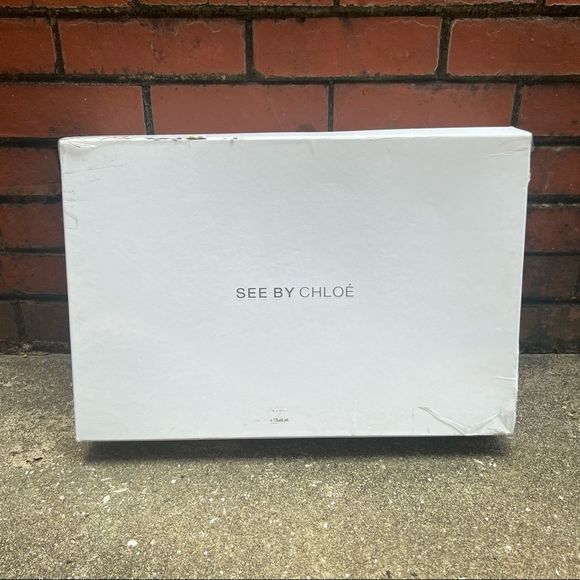 See by Chloe Black Chunky Lug Sole Rubber Rain Boots Sz 39 - Picture 9 of 9